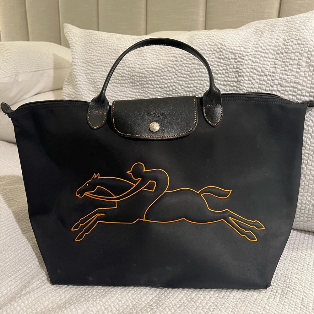 Longchamp horse shoulder bag